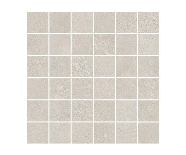 Mozaika jako beton Cerdomus Concrete Art Mosaico Bianco 30x30 Matt.  - šedá