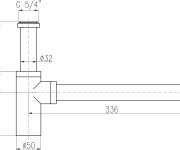 Sifon umyvadlový 5/4" MD0232IN