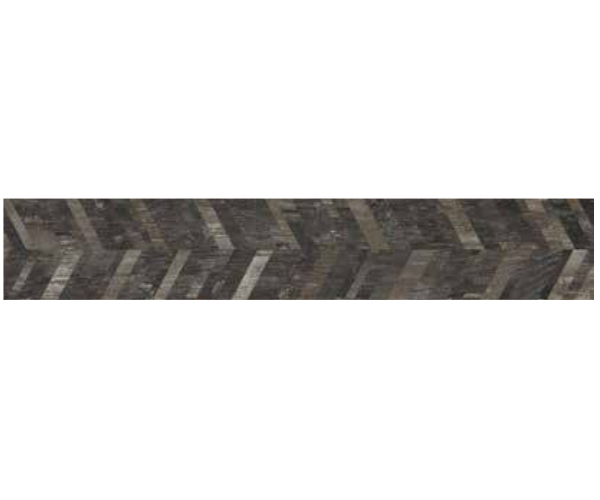 Retro dlažba Elios Stage Decori Chevron Black 21x120,5 - antracitová (skladem)