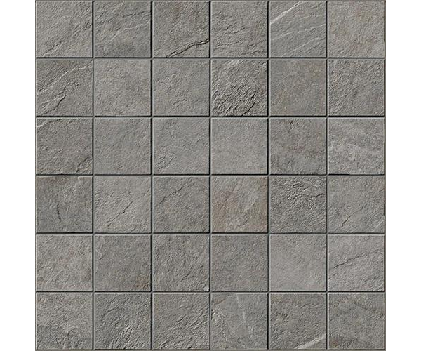 Mozaika jako kámen Caesar Quartz Essence Burnt Comp. M 30x30 Matt. - šedá