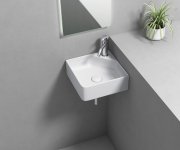Aqualine Nexa Keramické Umyvadlo Rohové 30x30cm, Bílá
