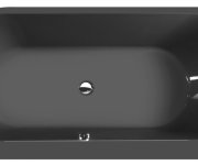 Polysan Astra L Monolith Asymetrická Vana 160x75x60cm, šedá
