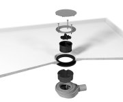 Polysan Mirai Vaničkový Sifon, Průměr 90mm, Dn40, Krytka Nerez