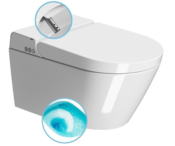 Gsi Wclean Závěsné Wc Swirlflush S Integrovaným Elektronickým Bidetem, Bílá Extraglaze