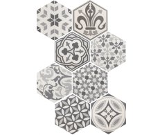 Equipe Hexatile Harmony B&W 17,5x20