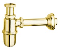 Sapho Retro Umyvadlový Sifon 5/4", Odpad 32 Mm, Zlato