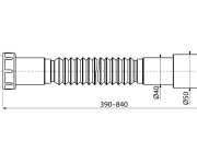 Flexi Připojení 6/4"x40/50 - Plast ALC-A770