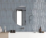 Obklad jako beton Estudio Borriana Light Blue 7,5x30 - modrá