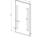 Aqualine Zrcadlo S Led Osvětlením 50x70cm, Kolébkový Vypínač