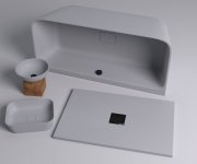 Polysan Flexia Vanička Z Litého Mramoru S Možností úpravy Rozměru, 120x80cm, šedá Mat