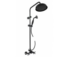 Sprchový systém s vodovodní baterií MORAVA RETRO Černá - matná 150 mm MK181.5/7CMAT