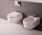 Kerasan Flo Bidet Závěsný 36,5x50cm, Bílá