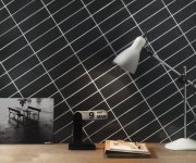 Retro obklad Tonalite Senren Ardesia 5x15 Luc. - antracitová