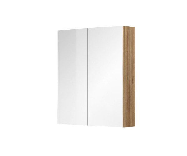 Mereo Koupelnová Galerka 60 Cm, Zrcadlová Skříňka, Dub Riviera
