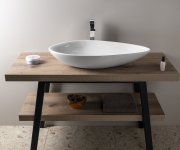Cerastyle Ovali Keramické Umyvadlo 74x38,5cm, Bílá