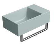 Gsi Kube X Keramické Umývátko 40x23cm, Bez Otvoru, Pravé/levé, Ghiaccio Mat