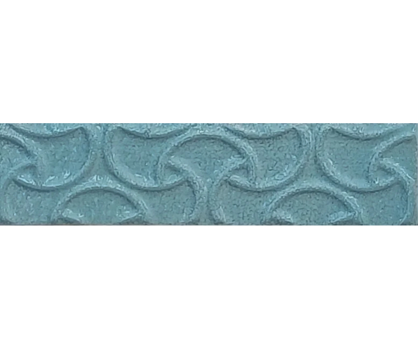 Retro dekor Equipe Cosmos Indalo Turquoise 7,5x30 - tyrkysová (skladem)