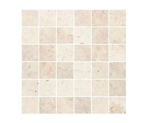 Mozaika jako kámen Cir In Falda Travertino Navona Mosaico 30x30 (5x5) Matt. - béžová