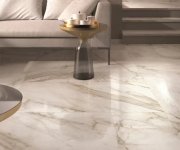 Dlažba jako mramor Flaviker Supreme Golden Calacatta Lux+ 60x120 - bílá