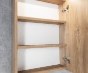 Aqualine Kawa Strip Galerka S Led Osvětlením 50x70x22cm, Dub Emporio