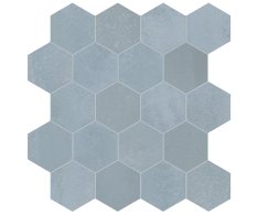Marca Corona Vulcanica Esagone Azul 31x30,3 (6,6x7,6) Nat.