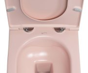 Isvea Infinity Závěsná Wc Mísa, Rimless, 36,5x53cm, Růžová Salmon
