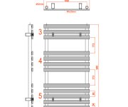 Sapho Jalousi Otopné Těleso 500x940mm, Bílá
