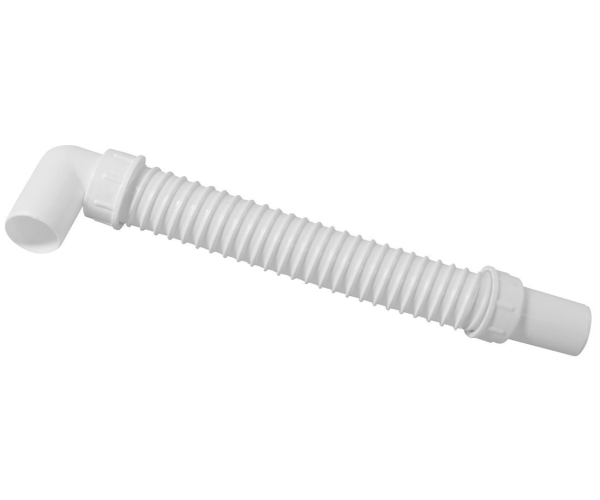 Polysan Odpadní Flexi-zkracovatelné Dopojení, L-100 Cm, Koleno 40/40 Mm