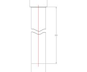 Aqualine Prodloužená Trubka Sifonu S Přírubou, 32/250mm, Tmavý Bronz