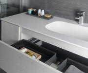 Sapho Treos Umyvadlo 111,6x51,3 Cm, Rockstone, Bílá Mat