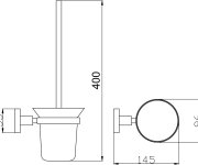 Koupelnový doplněk WC štětka COLORADO COA0500MGL