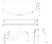 Gsi Pura čelní Držák Ručníků 62cm, Chrom