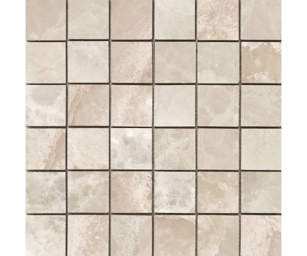 Mozaika jako mramor Cifre Lixium Mosaico Cream 30x30 Luc. Rett. - béžová