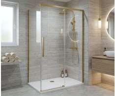 Gelco Luxor Gold Matt Obdélníkový Sprchový Kout 1300x900mm L/p Varianta