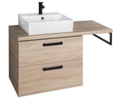 Aqualine Vega Sestava Koupelnového Nábytku, š. 104 Cm, Dub Platin