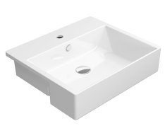 Gsi Kube X Keramické Umyvadlo Polozápustné 55x47cm, Bílá Extraglaze
