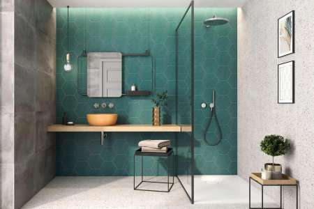 Obklad jako terazzo nejen do koupelny Bestile Pamesa Carnaby 22,3x22,3