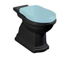 Kerasan Retro Wc Kombi Mísa 38,5x72cm, Spodní Odpad, černá Mat