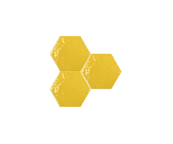Luxusní obklad Tonalite Exabright Esagona Giallo 15,3x17,5 - žlutá
