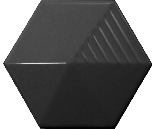 Extravagantní obklad Equipe Magical 3 Umbrella Black 10,7x12,4 - černá