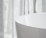 Vana Freedom O Tec - Vana Freedom O Tec 170x77 volně stojící, bílá, krytka odtoku bílá/černá/chrom CC61000000