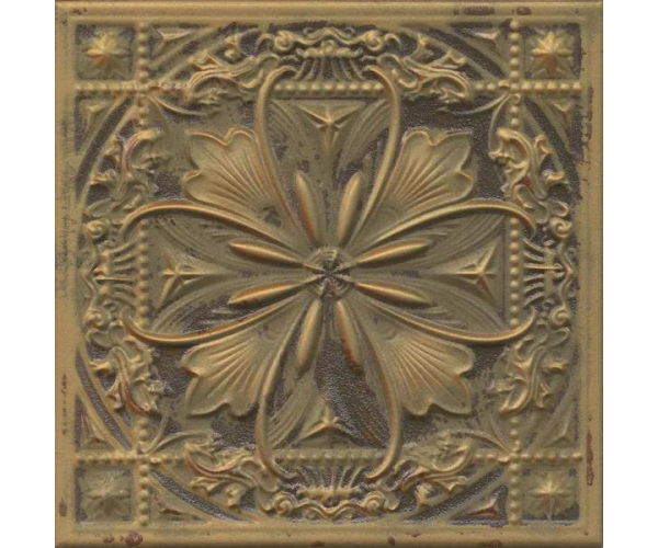 Retro dekor Aparici Gatsby Copper Tin 20,1x20,1 - hnědá
