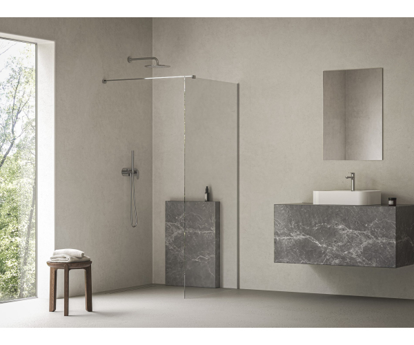 Sprchový kout Walk-In Air model Wall - Walk-In Air Wall 120, lesk+transparent