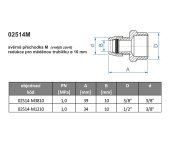 Přechodka-redukce Na Trubku K Baterii 3/8x10mm - Chrom - Vnější Závit 02514-M3810