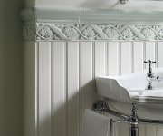 Listela Grazia Boiserie Angolo Toro Bianco 3x6,5 Matt. - bílá