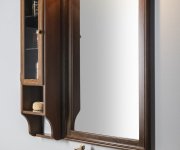 Sapho Retro Skříňka K Zrcadlu 25x115x20cm, Levá, Buk