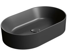 Gsi Kube X Keramické Umyvadlo Na Desku, 60x37cm, Oválné, černá Mat