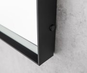 Sapho Sort Zrcadlo S Led Osvětlením 60x80cm, Senzor, 2700-6500k, černá Mat