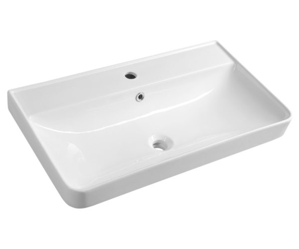 Aqualine Zen Keramické Umyvadlo Nábytkové 80x45cm, Bílá
