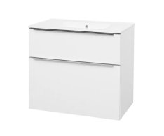 Mereo Mailo, Koupelnová Skříňka S Keramickým Umyvadlem 81 Cm, Bílá, Elox Al Madlo